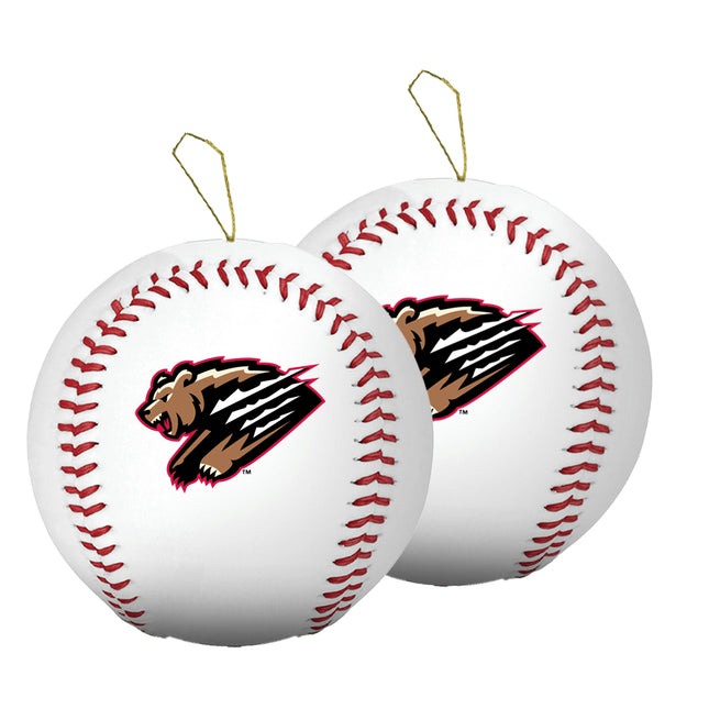 Fresno Grizzlies Baseball Ornament 2-Pack Bundle - Authentic Series