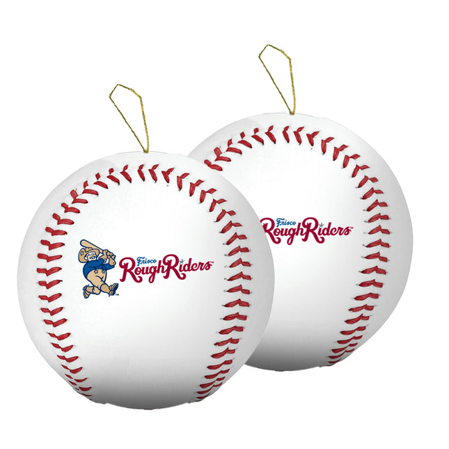 Frisco RoughRiders Baseball Ornament 2-Pack Bundle - Authentic Series