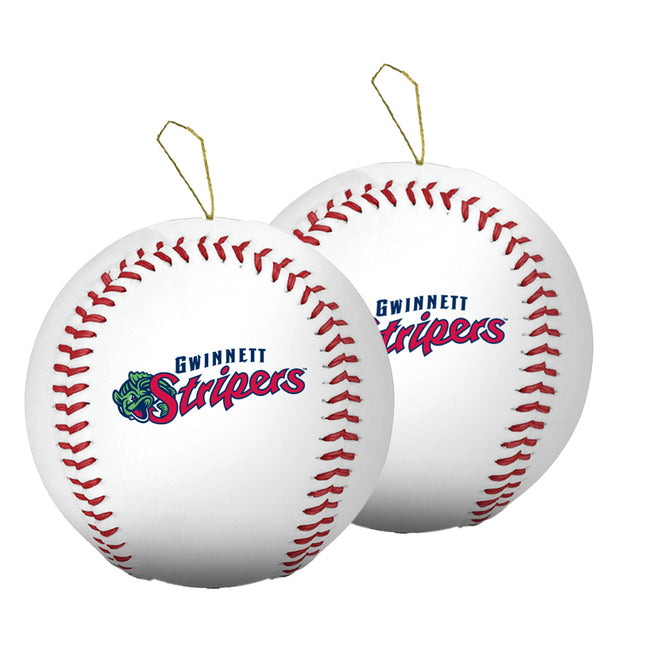 Gwinnett Stripers Baseball Ornament 2-Pack Bundle - Authentic Series