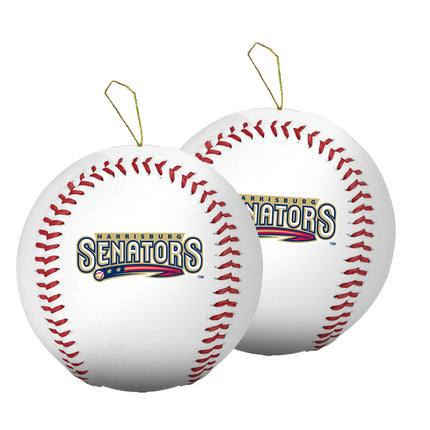 Harrisburg Senators Baseball Ornament 2-Pack Bundle - Authentic Series