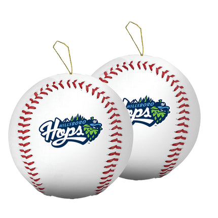 Hillsboro Hops Baseball Ornament 2-Pack Bundle - Authentic Series
