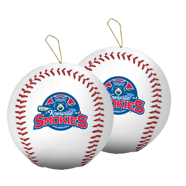 Knoxville Smokies Baseball Ornament 2-Pack Bundle - Authentic Series