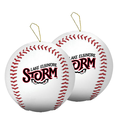 Lake Elsinore Storm Baseball Ornament 2-Pack Bundle - Authentic Series