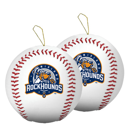 Midland RockHounds Baseball Ornament 2-Pack Bundle - Authentic Series