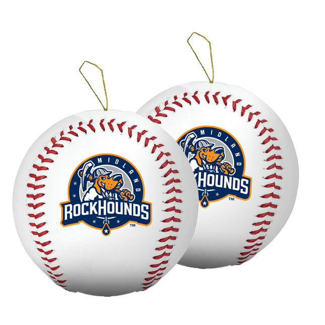 Midland RockHounds Baseball Ornament 2-Pack Bundle - Authentic Series