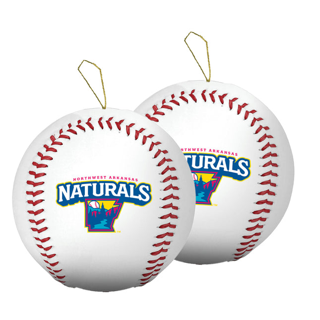 Northwest Arkansas Naturals Baseball Ornament 2-Pack Bundle - Authentic Series