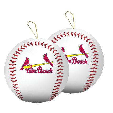 Palm Beach Cardinals Baseball Ornament 2-Pack Bundle - Authentic Series