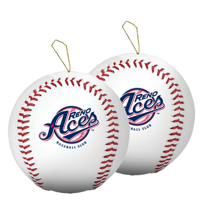 Reno Aces Baseball Ornament 2-Pack Bundle - Authentic Series