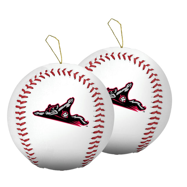 Richmond Flying Squirrels Baseball Ornament 2-Pack Bundle - Authentic Series