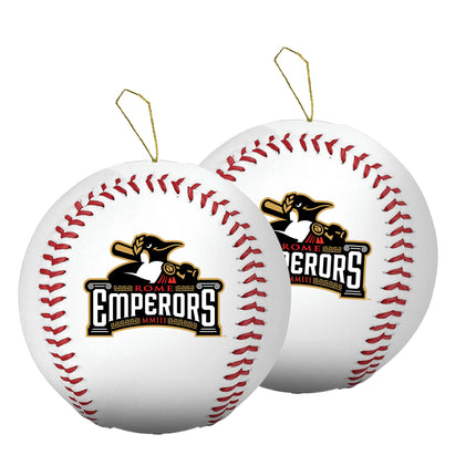 Rome Emperors Baseball Ornament 2-Pack Bundle - Authentic Series