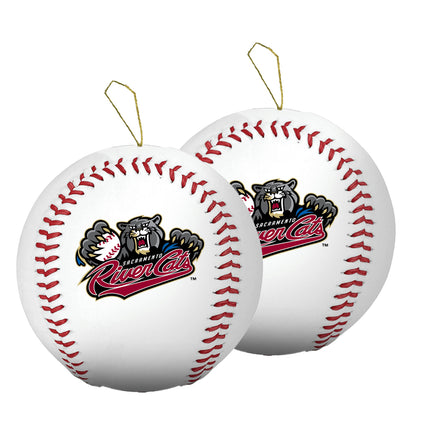 Sacramento River Cats Baseball Ornament 2-Pack Bundle - Authentic Series