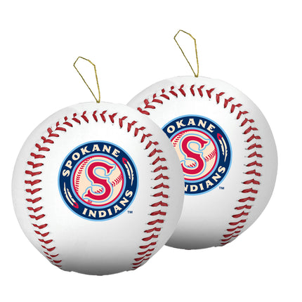 Spokane Indians Baseball Ornament 2-Pack Bundle - Authentic Series