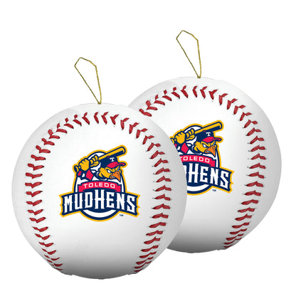 Toledo Mud Hens Baseball Ornament 2-Pack Bundle - Authentic Series