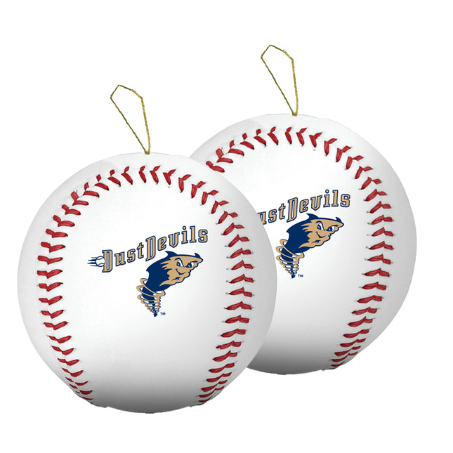 Tri-City Dust Devils Baseball Ornament 2-Pack Bundle - Authentic Series