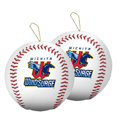 Wichita Wind Surge Baseball Ornament 2-Pack Bundle - Authentic Series