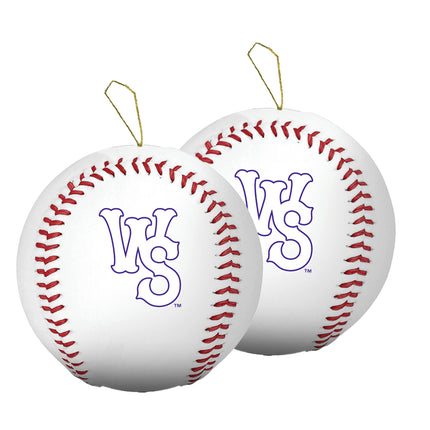 Winston Salem Dash Baseball Ornament 2-Pack Bundle - Authentic Series