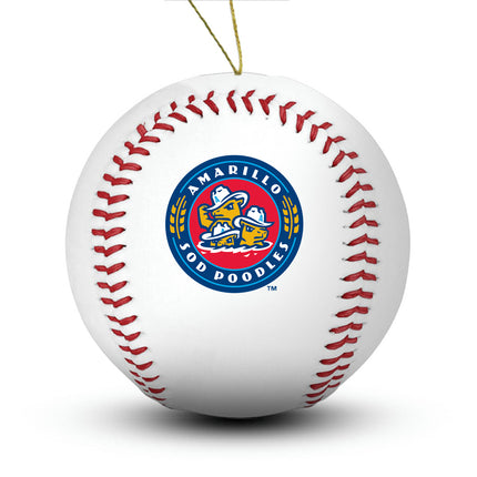 Amarillo Sod Poodles Baseball Ornament - Authentic Series