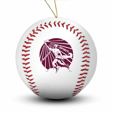 Blackwell Maroons Baseball Ornament “Standard Edition” - Authentic Series