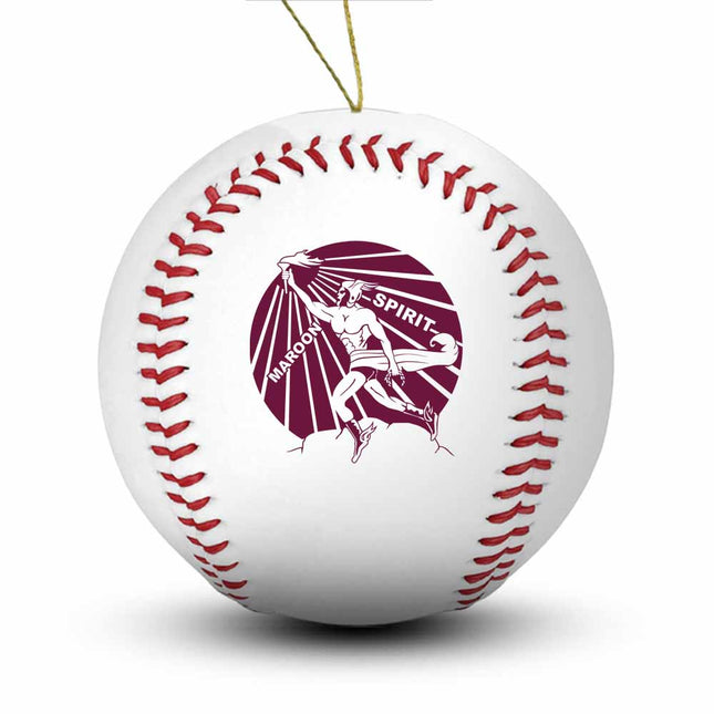 Blackwell Maroons Baseball Ornament “Standard Edition” - Authentic Series