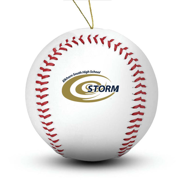 Elkhorn South Storm Baseball Ornament “Standard Edition” - Authentic Series
