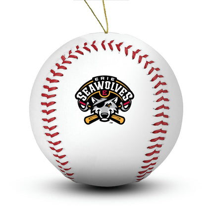 Erie SeaWolves Baseball Ornament - Authentic Series