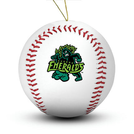 Eugene Emeralds Baseball Ornament - Authentic Series