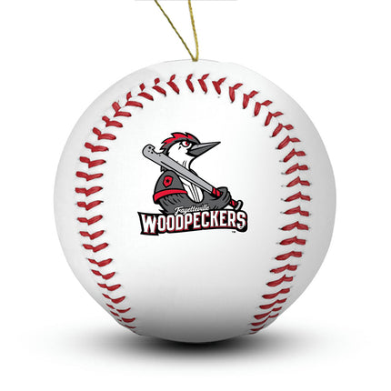 Fayetteville Woodpeckers Baseball Ornament - Authentic Series
