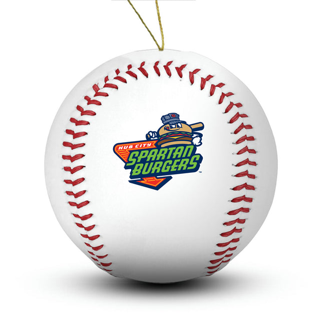 Hub City Spartanburgers Baseball Ornament - Authentic Series