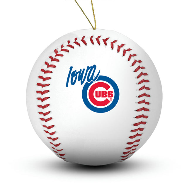 Iowa Cubs Baseball Ornament - Authentic Series