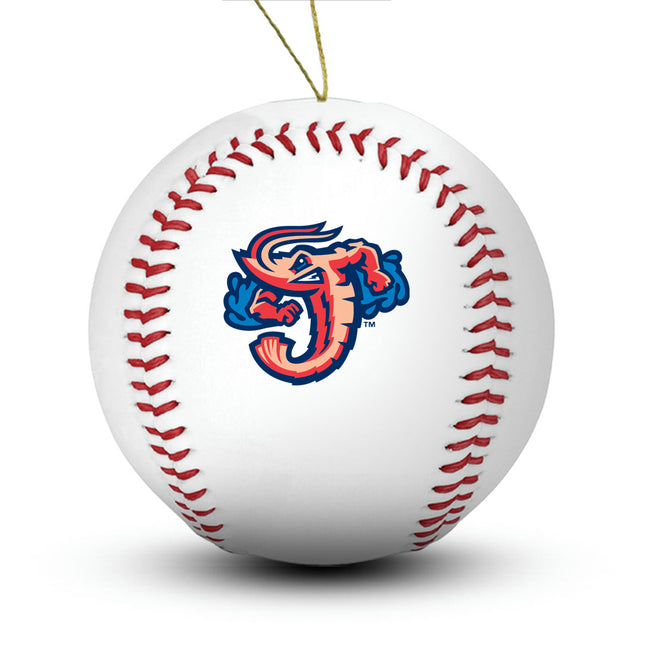 Jacksonville Jumbo Shrimps Baseball Ornament - Authentic Series