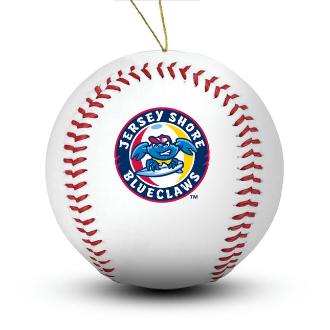 Jersey Shore BlueClaws Baseball Ornament - Authentic Series