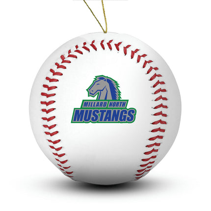 Millard North Mustangs Baseball Ornament “Standard Edition” - Authentic Series