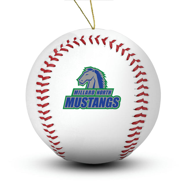 Millard North Mustangs Baseball Ornament “Standard Edition” - Authentic Series
