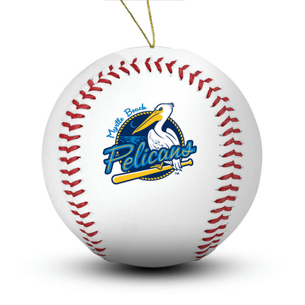 Myrtle Beach Pelicans Baseball Ornament - Authentic Series