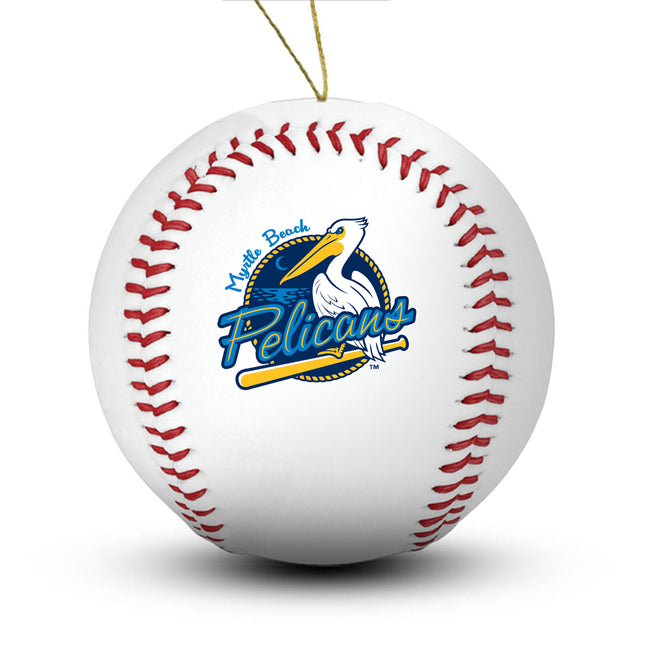 Myrtle Beach Pelicans Baseball Ornament - Authentic Series