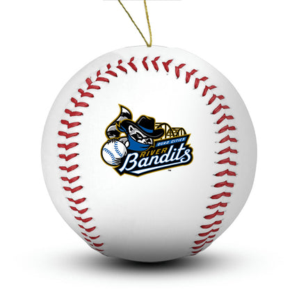 Quad City River Bandits Baseball Ornament - Authentic Series