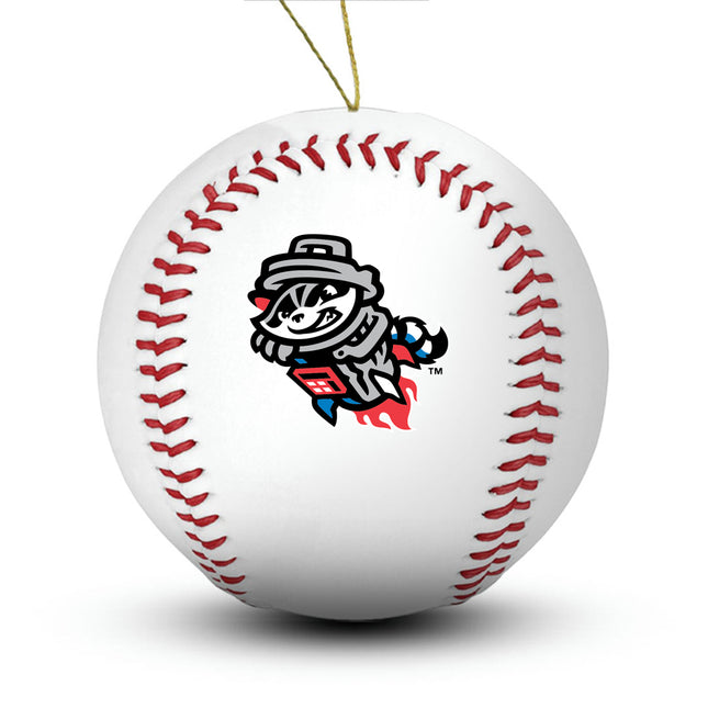 Rocket City Trash Pandas Baseball Ornament - Authentic Series
