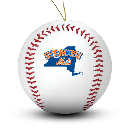 Syracuse Mets Baseball Ornament - Authentic Series