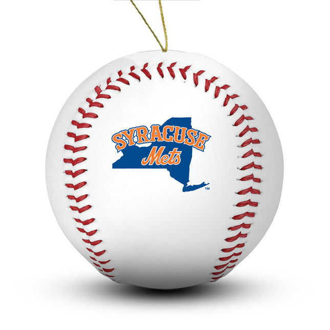 Syracuse Mets Baseball Ornament - Authentic Series