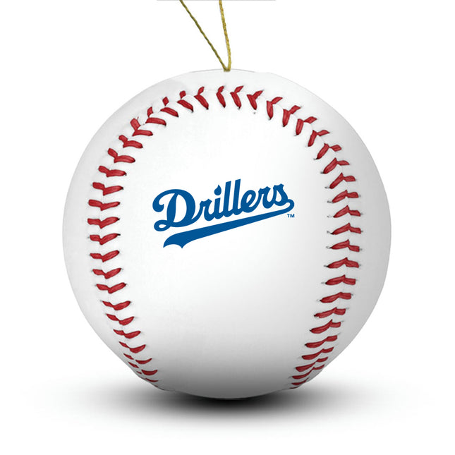 Tulsa Drillers Baseball Ornament - Authentic Series