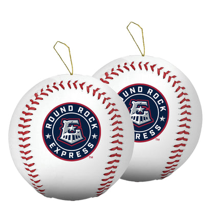 Round Rock Express Baseball Ornament 2-Pack Bundle - Authentic Series