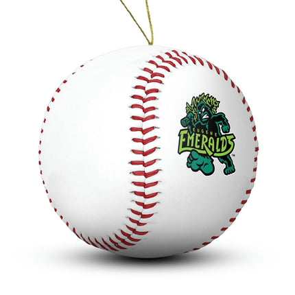 Eugene Emeralds Baseball Ornament - Authentic Series