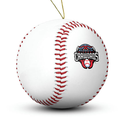 Hickory Crawdads Baseball Ornament - Authentic Series