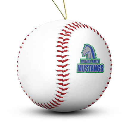 Millard North Mustangs Baseball Ornament “Standard Edition” - Authentic Series