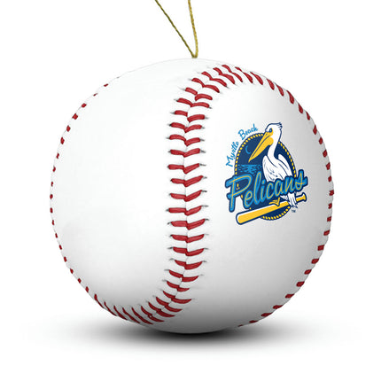 Myrtle Beach Pelicans Baseball Ornament - Authentic Series
