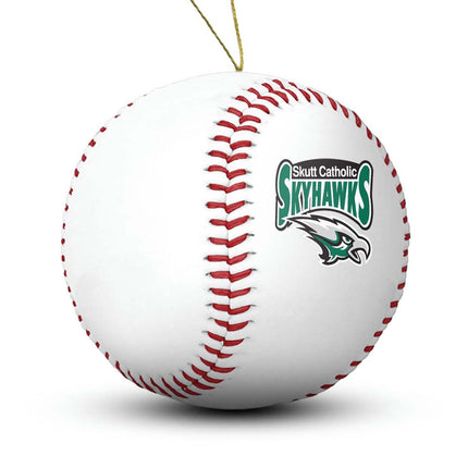 Skutt Catholic SkyHawks Baseball Ornament "Standard Edition" - Authentic Series