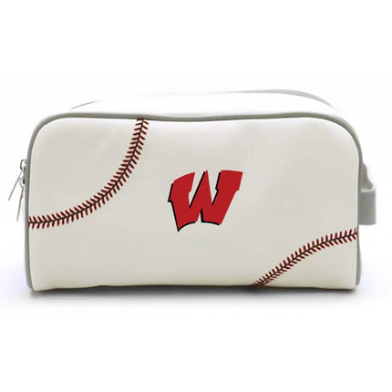 Westside High School Warriors Baseball Toiletry and Cosmetics Bag - Authentic Series