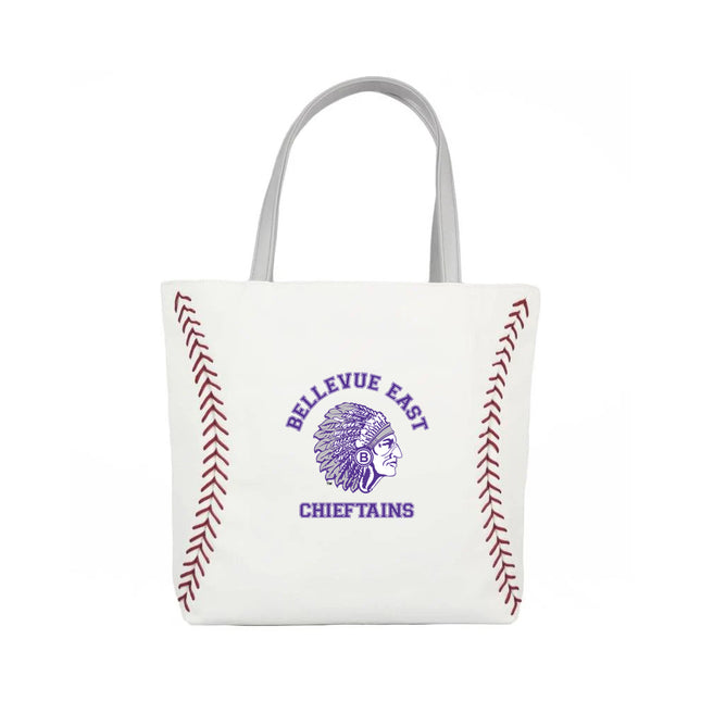 Bellevue East Chieftains Baseball Tote Handbag - Authentic Series