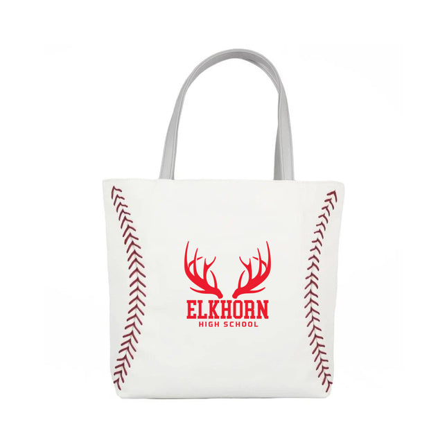 Elkhorn High School Antlers Baseball Tote Handbag - Authentic Series