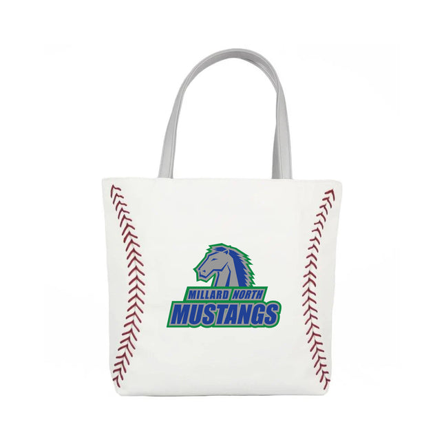 Millard North Mustangs Baseball Tote Handbag - Authentic Series